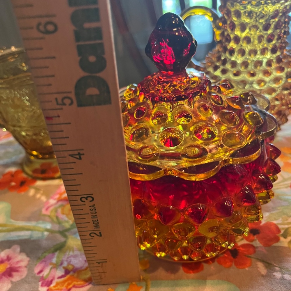 Vintage Amber Glassware Candy Dish - Picture 3 of 4